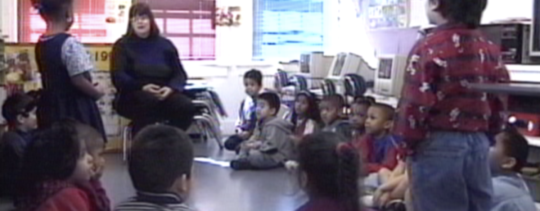 A classroom with young children