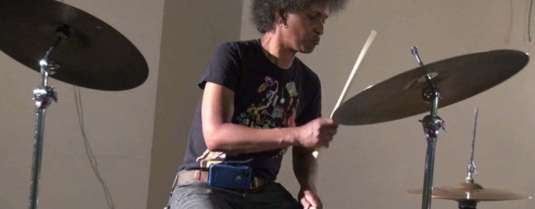 Woman Drumming