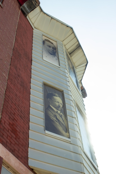 tanner family portrait photos in windows