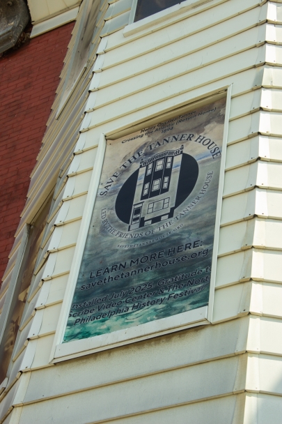 friends of tanner house logo in window