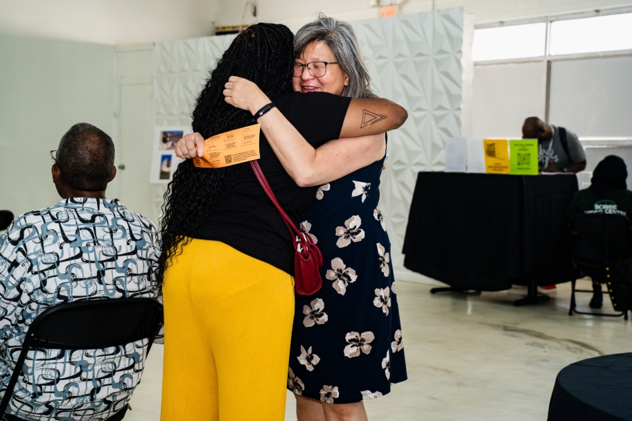 people hugging