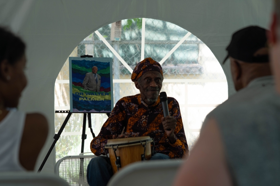 cultural worker performing 