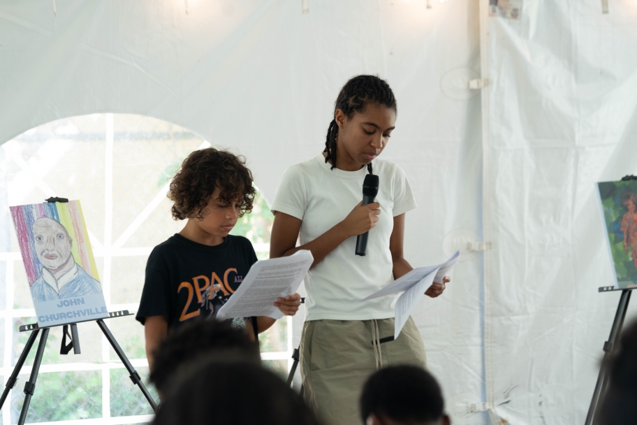 Jubilee school students speaking