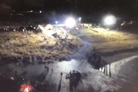 Digital Smoke Signals: Aerial Footage from the Night of November 20, 2016 at Standing Rock