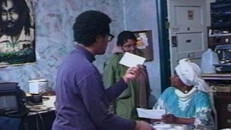 Reading requests letters in the office