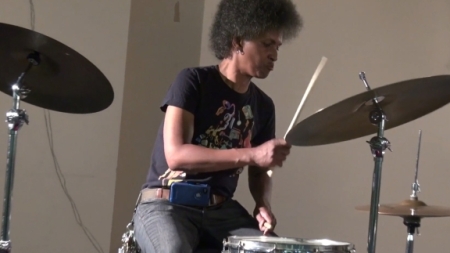 Woman Drumming